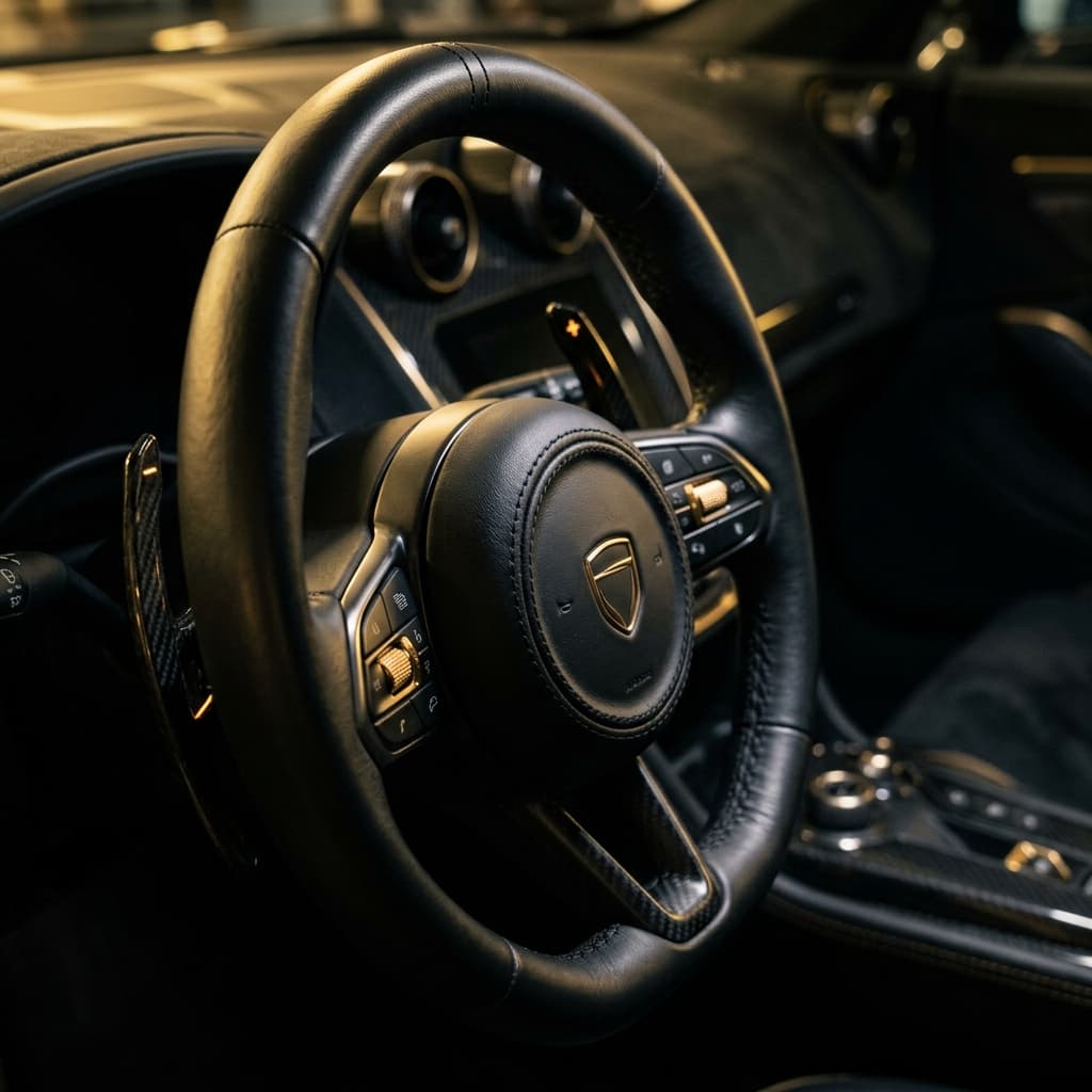 Stuurwiel van de Volvo XC90